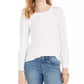 Charter Club Women's Supima Puff Sleeve Top White Size Small