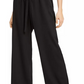 BCX Junior's Wide Leg Paperbag Pants Black Size Small