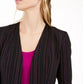 Bar III Women's Striped Open Front Jacket Black Size Medium