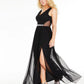 BCX Junior's Glitter Lace & Mesh Gown Black Size 13