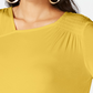 Thalia Sodi Women's Smocked Flared-Sleeve Top Yellow Size Medium