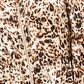 Thalia Sodi Women's Printed Zip Peplum Top Brown Size Medium