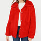 Jou Jou Junior's Faux Fur Jacket Red Size Medium