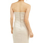 City Studios Juniors' Strapless Wrap-Skirt Dress Gold Size 7