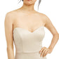 City Studios Juniors' Strapless Wrap-Skirt Dress Gold Size 7