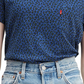 Levi's Women's Cotton Printed Perfect T-Shirt Navy Size X-Small