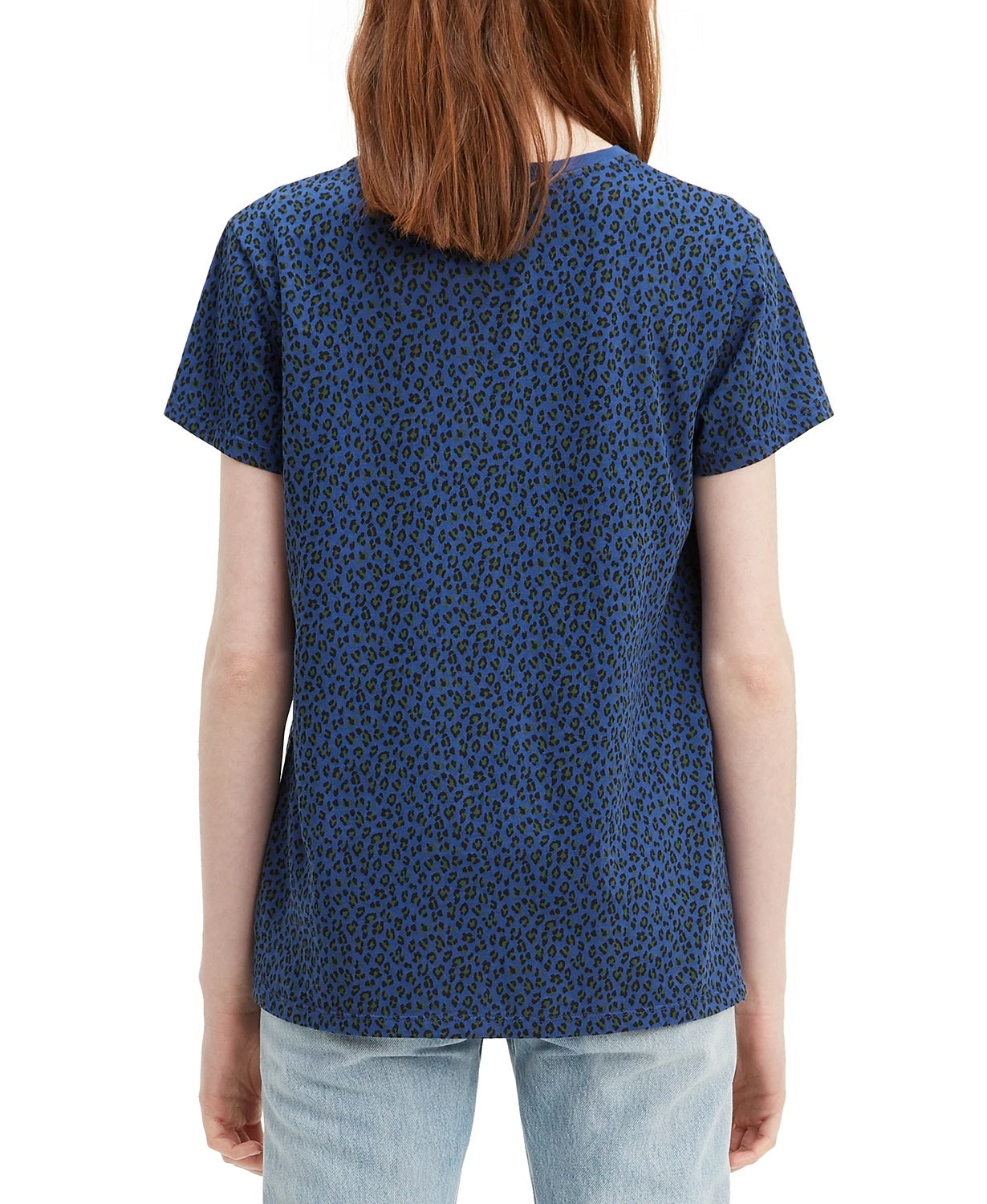 Levi's Women's Cotton Printed Perfect T-Shirt Navy Size X-Small