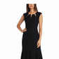 R & M Richards Women's Embellished Keyhole Mermaid Gown Black Size 14