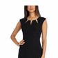 R & M Richards Women's Embellished Keyhole Mermaid Gown Black Size 8