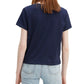 Levi's Women's Cotton Rainbow Logo Graphic T-Shirt Navy Size Small
