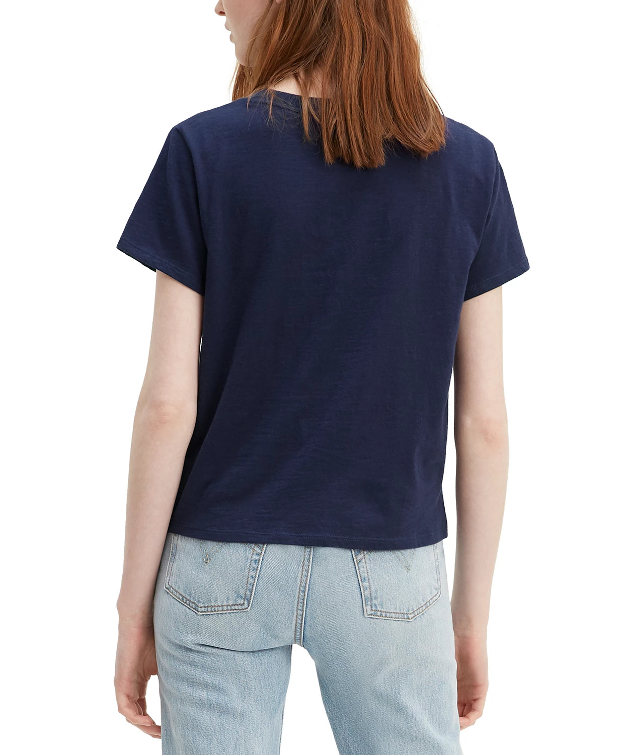 Levi's Women's Cotton Rainbow Logo Graphic T-Shirt Navy Size Small