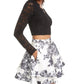 City Studios Junior's 2 Pc Lace & Floral Print Dress Black Size 1