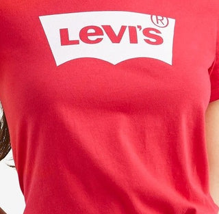 Levi's Women's Trendy Plus Size The Perfect Logo-Graphic T-Shirt Red Size 2X