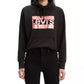 Levi's Women's Metallic Logo Print Hoodie Black Size Medium