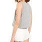 Levi's Women's Cropped Logo Tank Gray Size Small