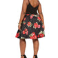 B Darlin Women's Trendy Plus Size Floral Mesh Dress Black Size 20
