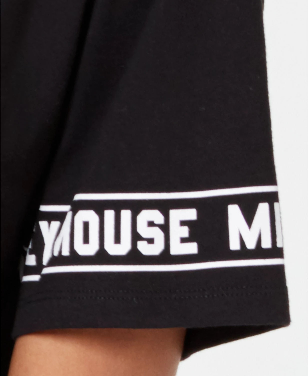 Disney Juniors' Mickey Mouse Graphic-Print T-Shirt Black Size X-Large