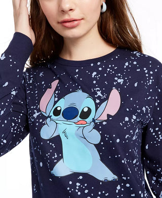 Disney Junior's Stitch Graphic Print Top Blue Size Small