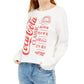 Love Tribes Juniors' Coca Cola Graphic Sweatshirt White Size Extra Large