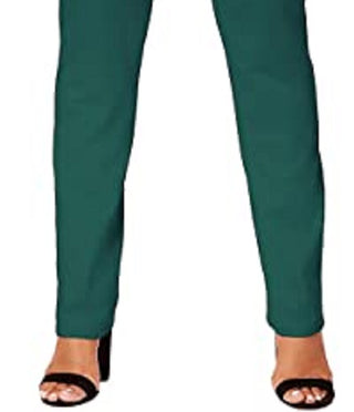 Style & Co Women's Plus Size Tummy-Control Slim-Leg Jeans Green Size 24