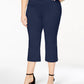 JM Collection Women's Plus Capri Pants Blue Size 2X