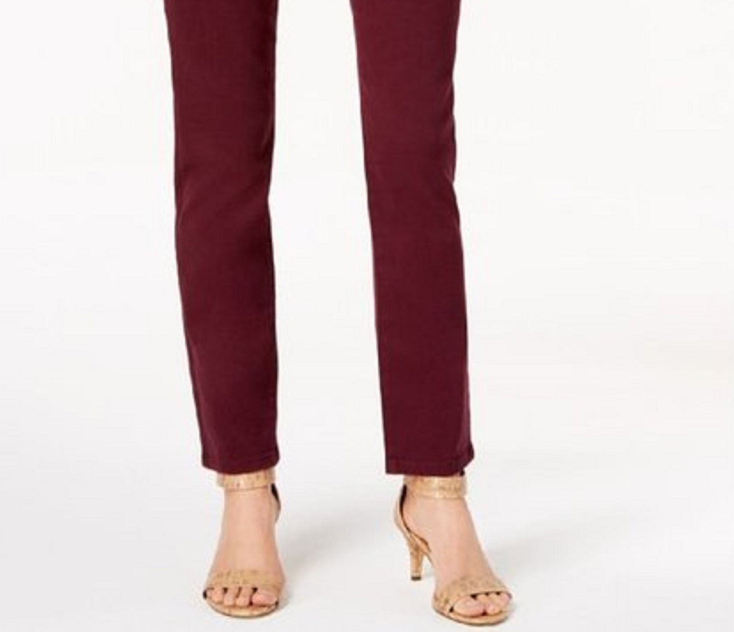 Style & Co Women's Curvy-Fit Skinny Fashion Jeans Purple Size 12