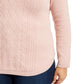 Charter Club Women's Plus Size Cable-Knit Sweater Pink Size Extra Large