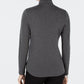 Charter Club Women's Cotton Mock-Neck Top Dark Gray Size Small