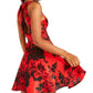 City Studios Junior's Cutout Back Fit & Flare Dress Red Size 13