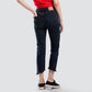 Levi's Women's 724 Raw-Hem Cropped Straight-Leg Jeans Medium Blue Size 34