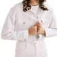 Levi's Women's Limited Cropped Denim Trucker Jacket White Size Small
