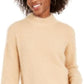Sun + Moon Women's Fuzzy Mockneck Sweater Brown Size Medium