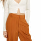 Danielle Bernstein Women's Puff Sleeve Cardigan Natural Size Medium