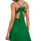 City Studios Junior's Bow Back Fit & Flare Dress Medium Green Size 15