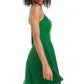 City Studios Junior's Bow Back Fit & Flare Dress Medium Green Size 15