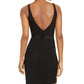 City Studios Junior's Crisscross Bodycon Dress Black Size 3