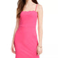City Studios Junior's Scalloped Bodycon Dress Pink Size 3