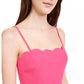 City Studios Junior's Scalloped Bodycon Dress Pink Size 3