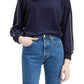 Levi's Women's Natalie Crewneck Sweatshirt Navy Size Extra Small