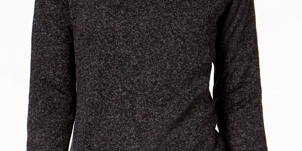 Ideology Women's Cowl Neck Pullover Black Size Large