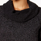 Ideology Women's Cowl-Neck Pullover Black Size XX Large