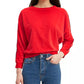 Levi's Women's Velour Dolman Sleeve Top Red Size X-Large