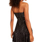 City Studios Juniors' Sequined Strapless Fit & Flare Dress Silver Size 7