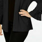 Alfani Women's Tie-Sleeve Cardigan Black Size XX Large