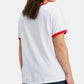 Levi's Women's Trendy Plus Graphic Ringer T-Shirt White Size 1X