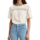 Levi's Women's Noe Lace Contrast T-Shirt White Size XX-Large