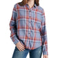 Lucky Brand Women's Plaid Shirt Orange Size X-Small