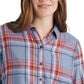 Lucky Brand Women's Plaid Shirt Orange Size X-Small