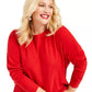 INC International Concepts Women's High-Low Sweater Medium Red Size 1X