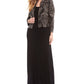 Alex Evenings Women's Column Gown & Jacket Brown Size 14